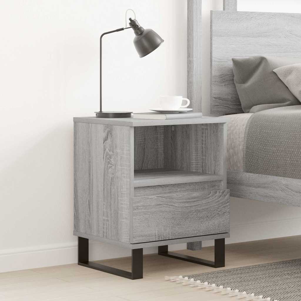 Nachttisch Grau Sonoma 40x35x50 cm Holzwerkstoff